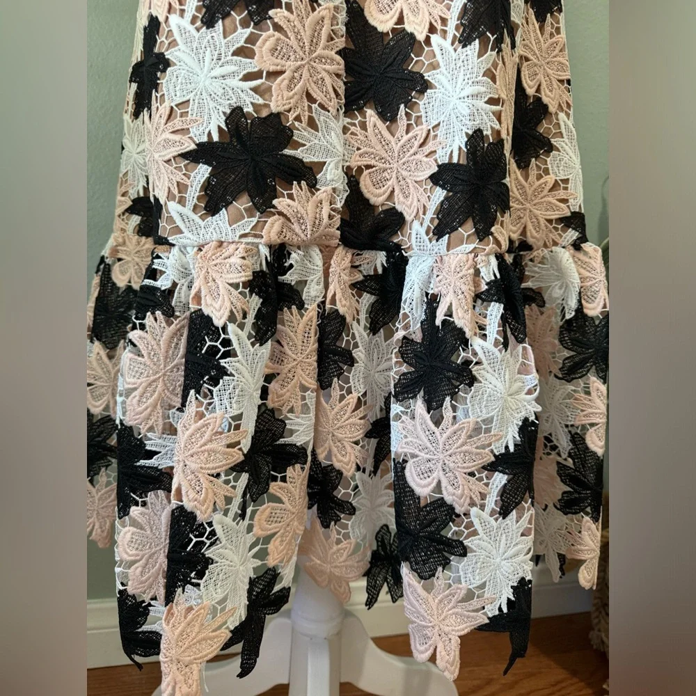 Dress the Population Chantal Floral Multihue Lace Party Dress​​​​​​​ Size XS NWT - Picture 6 of 14
